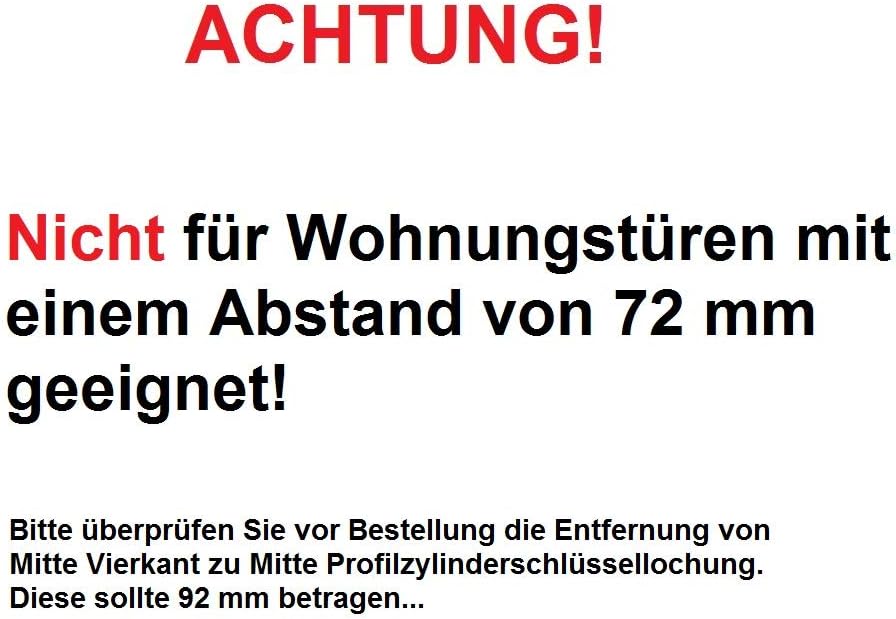 Schutzbeschlag *ES1/WK2/RC2* für HAUSTÜREN | V2a Edelstahl matt | Kernziehschutz (ohne Profilzylinde