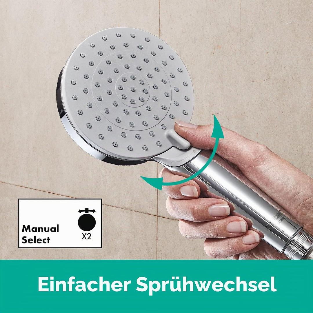 hansgrohe Wannenarmatur Vernis Shape, für 2 Funktionen, Chrom, Chrom