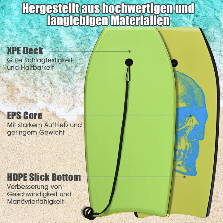 COSTWAY Bodyboard, Schwimmbrett Schwimmboard, Surfbrett Kinder und Erwachsene, Surfboard, Sup-Board