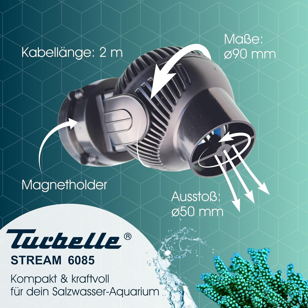TUNZE Strömungspumpe Turbelle Stream 6085 I Pumpe für 3D einstellbare Wasserströmung I Propellerpump