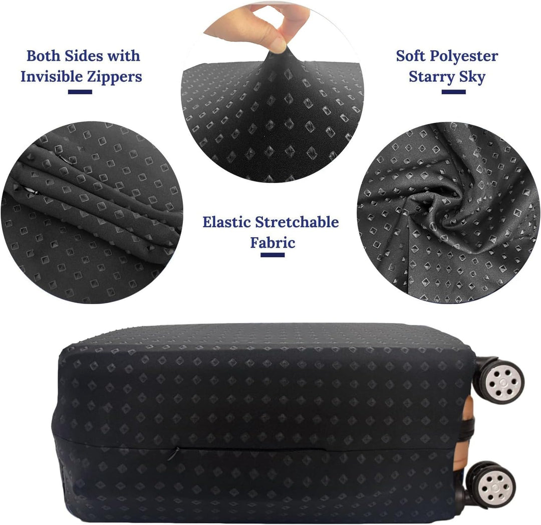 Koffer-Schutzhüllen - Gepäck elastisch Spandex Kofferschoner Abdeckung waschbar Gepäck Abdeckung S/M
