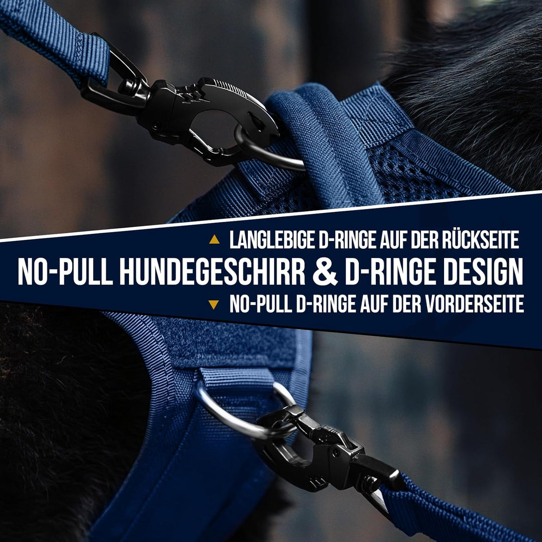 OneTigris No-Pull Hundegeschirr, AIRE MESH Einstellbar Sicherheitsgeschirr Ultra Atmungsaktiv für Gr