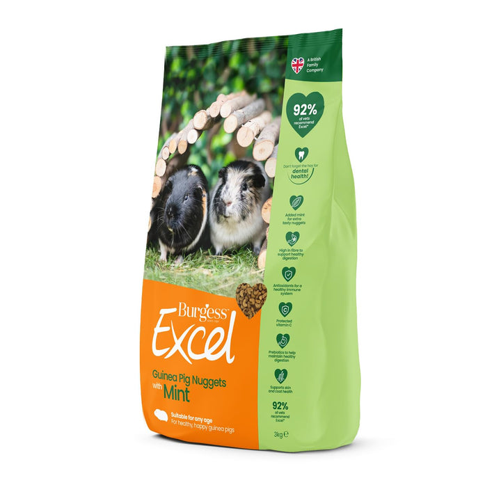 Burgess Excel Pellets mit Minze für Meerschweinchen, 10 kg