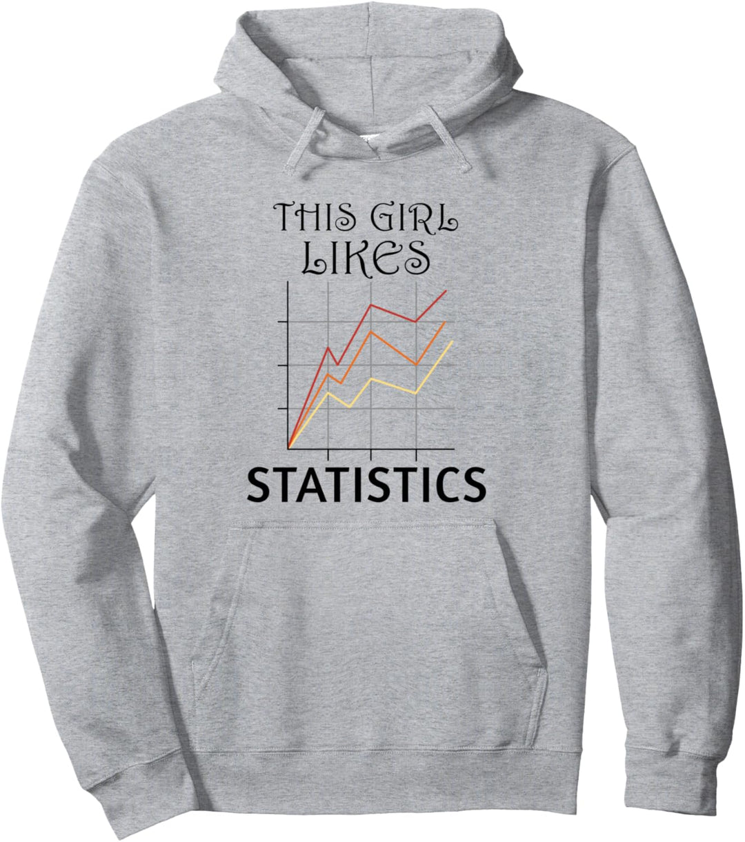Datenanalyst Mädchen mag Statistik Tabellenkalkulation Pullover Hoodie