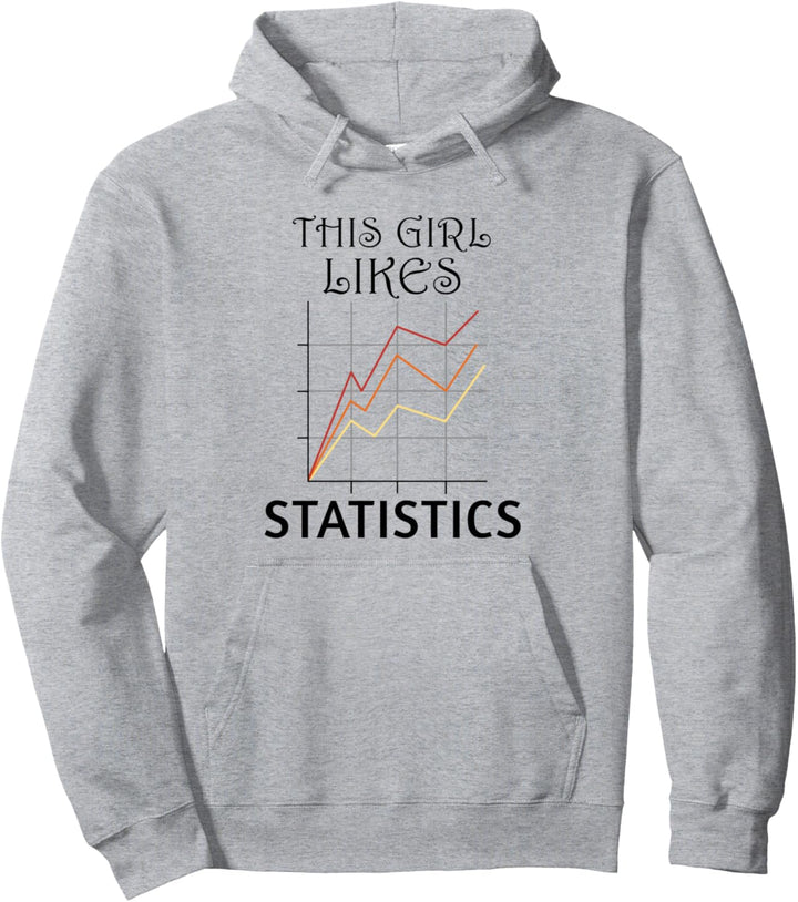 Datenanalyst Mädchen mag Statistik Tabellenkalkulation Pullover Hoodie