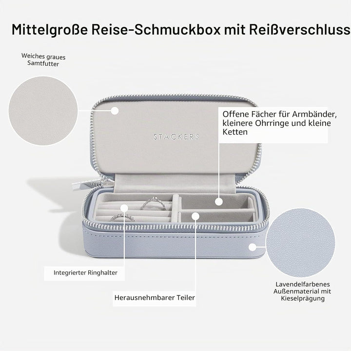 Stackers Schmuckkästchen, mittelgross, Lavendelfarben