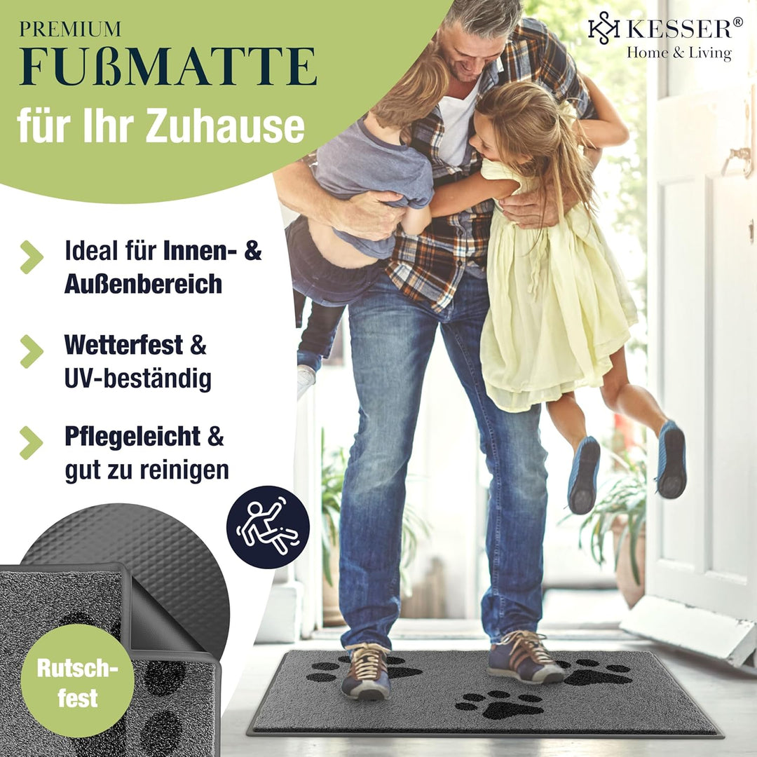 KESSER Schmutzfangmatte Profi Fussmatte in vielen Grössen, Türmatte, Teppich, Fussabtreter & Fussabs