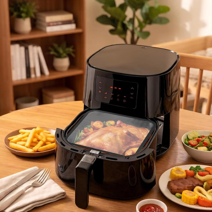2 Stück Spritzschutz Heissluftfritteuse Airfryer, Airfryer Zubehör