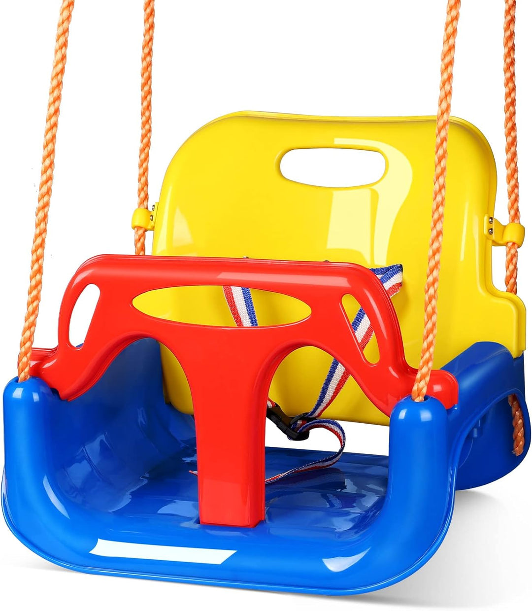 Glymnis Babyschaukel 3 in 1 Kinderschaukel Babysitz verstellbar und mitwachsend Schaukelsitz Gartens