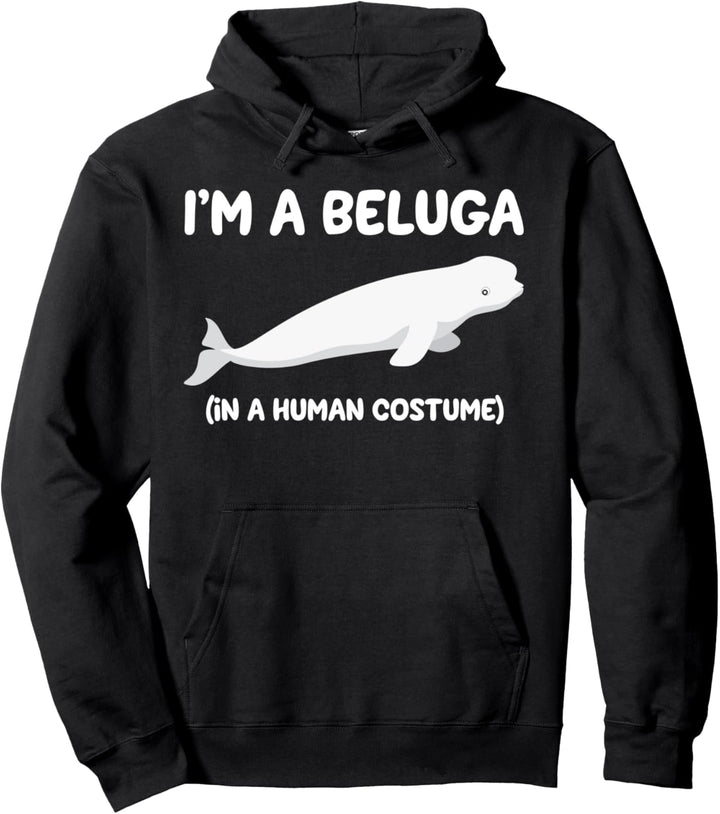 Beluga Wal Kostüm Ich bin ein Beluga Pullover Hoodie