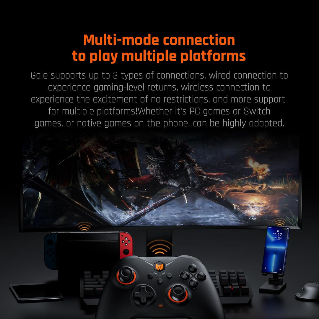 Black Shark PC-Controller, BIGBIG WON Gale Wireless Gaming Controller, Bewegungsziel, Hall-Trigger,