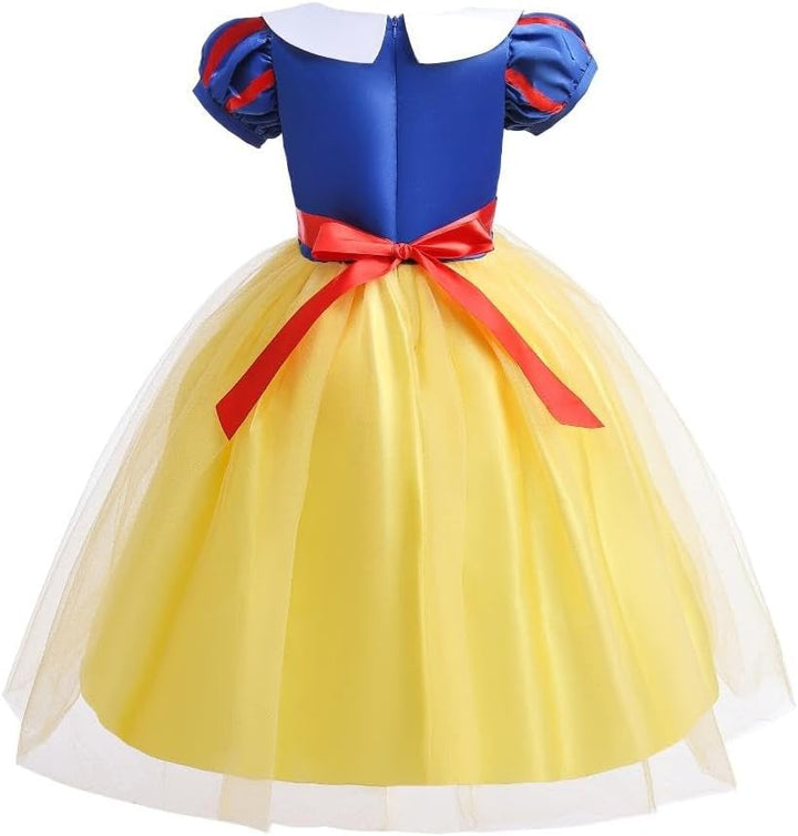 Lito Angels Prinzessin Schneewittchen Kostüm Kleid für Kinder Mädchen, Halloween Prinzessinenkleid K