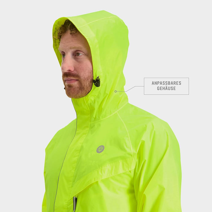 AGU Unisex Essential Passat Regenanzug, Regenkleidung Fahrrad Herren &amp; Damen, Wasserdicht &amp; Reflekti