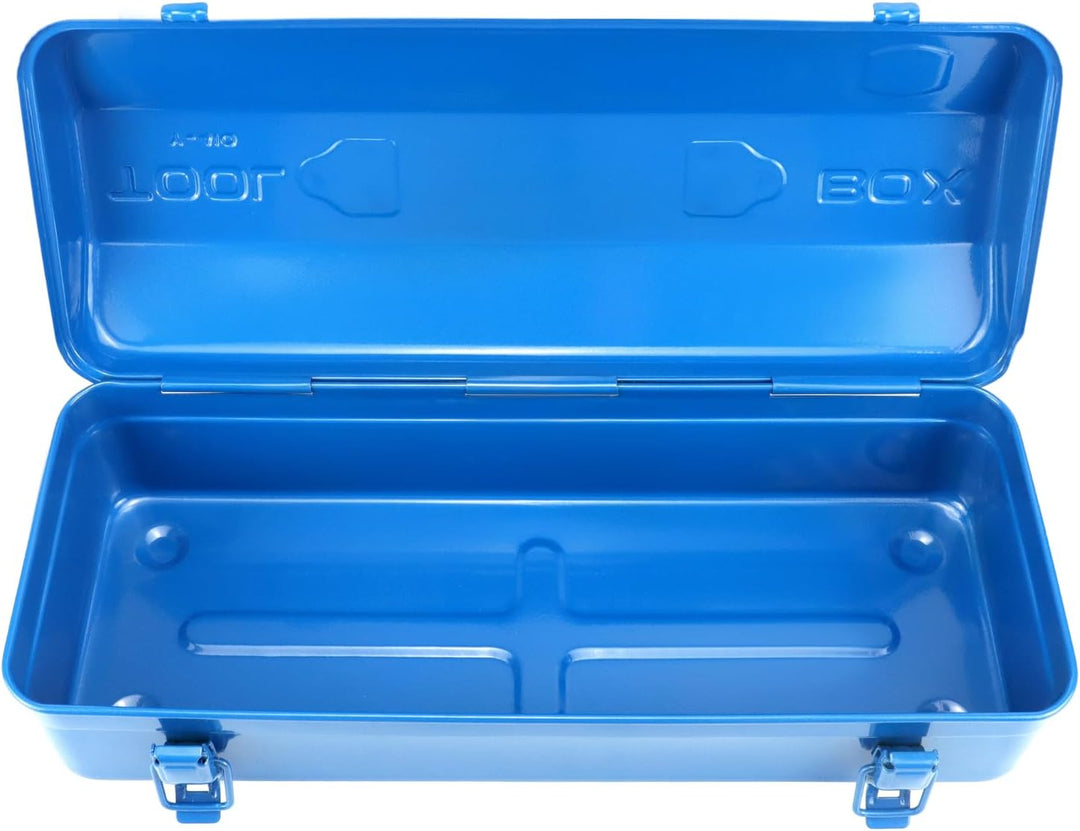 QWORK® 41cm werkzeugkiste metall, Tragbare Werkzeugaufbewahrungsbox, Mit Feststellschnalle