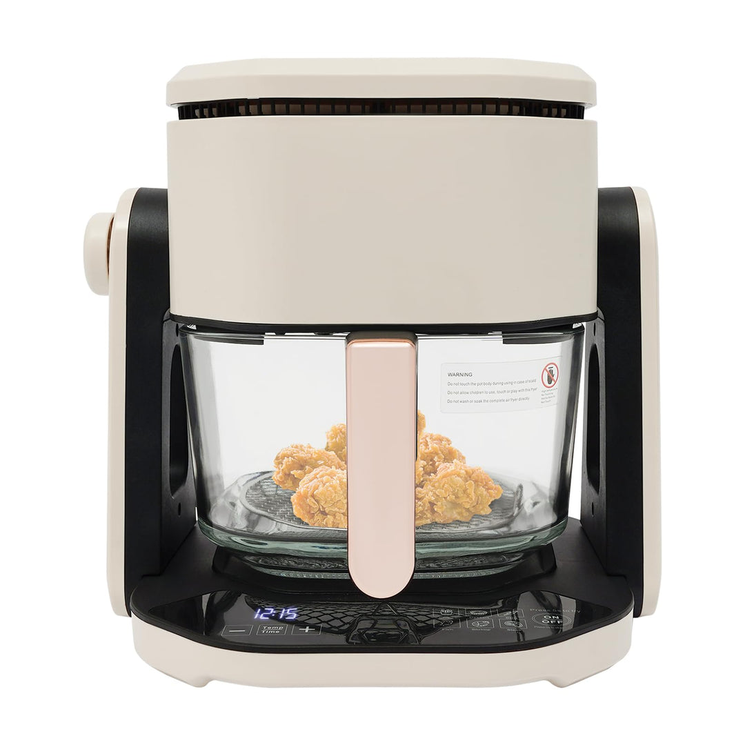 4.5L 1500W Heissluftfritteuse mit Sichtbarem Glas-Korb Multifunktionale Heissluftfritteuse mit Grill