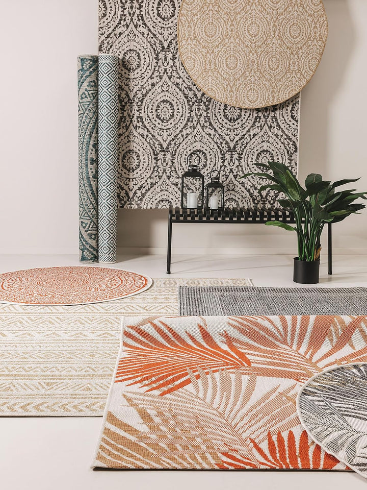 benuta Nest Teppich Cleo - Kunstfaser - Outdoor geeignet - Rechteckig & im Style:  Botanicals & Flor