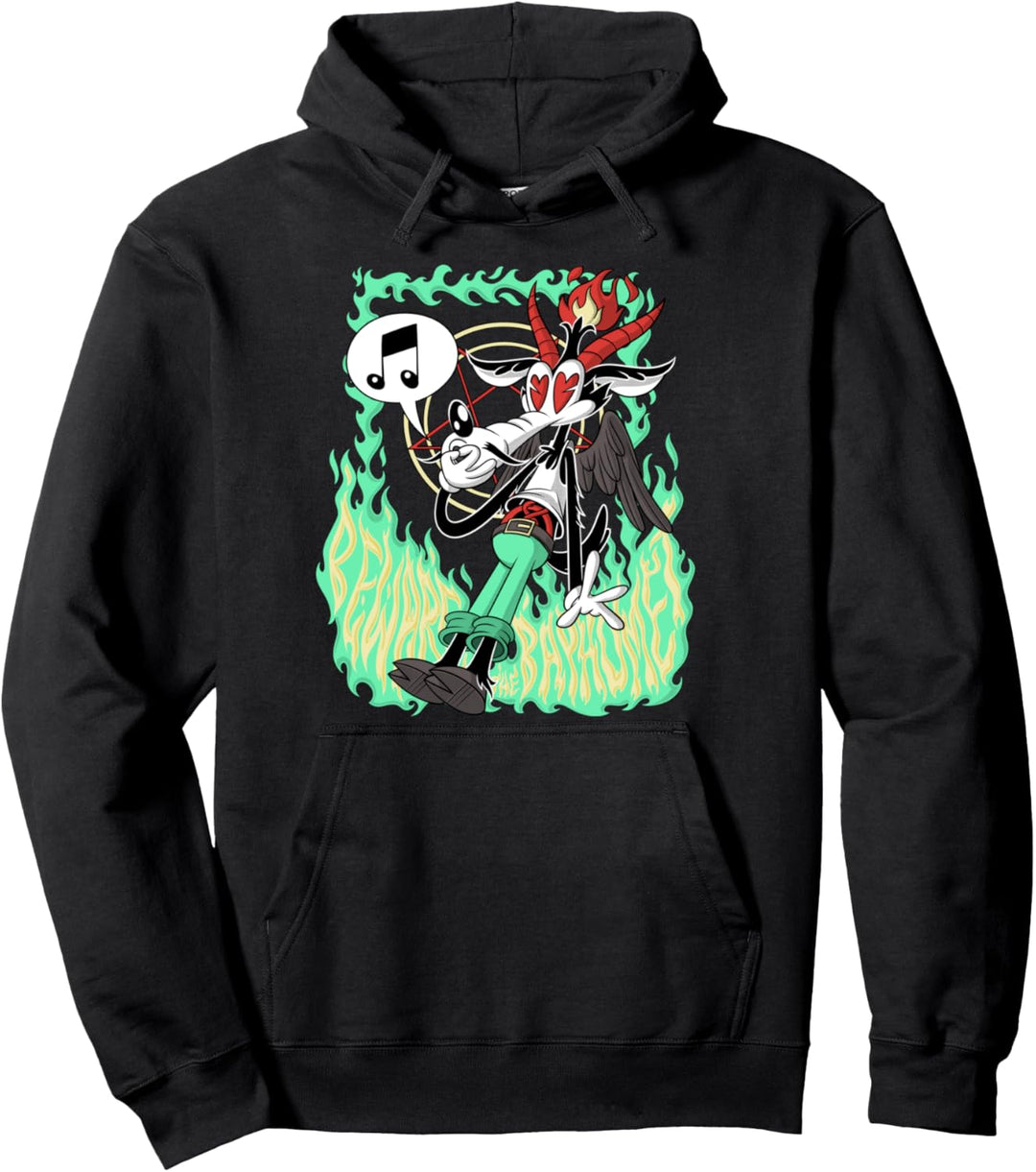Beware the Baphomet Lustig Vorsicht vor der bösen Wolfspfei Pullover Hoodie