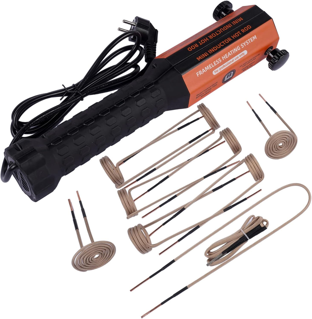 1200W Magnetisches Induktionsheizgerät-Set 220V, Bolzen-Induktionsheizgerät mit 10 Induktionsspulen,