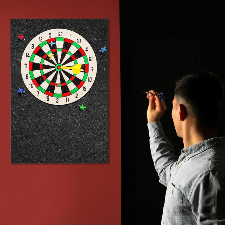 Wandschutz Für Hinter Der Dartscheibe,9 Stück Selbstklebender Zusammensetzbarer Schutz | Dartscheibe