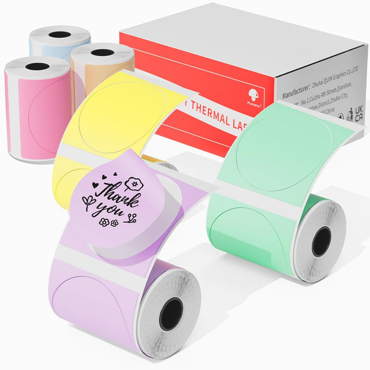Phomemo M110 M120 M200 M220 M221 Etikettenhersteller, rundes Kreis-Etikett – Thermodrucker-Etiketten