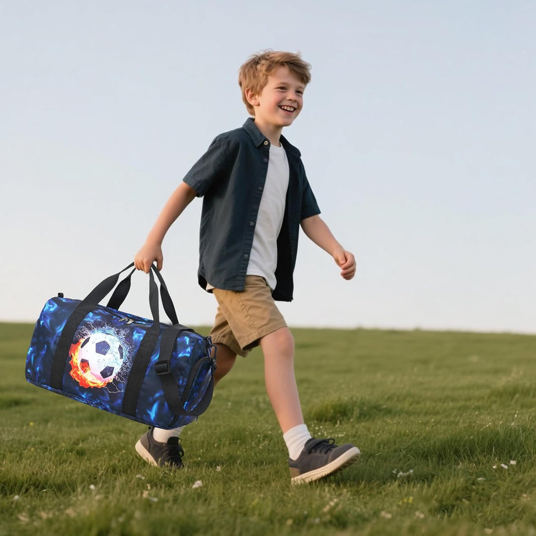 LEDAOU Sporttasche Kinder Schwimmtasche Jungen Damen mit Schuhfach und Nassfach Badetasche Teenager