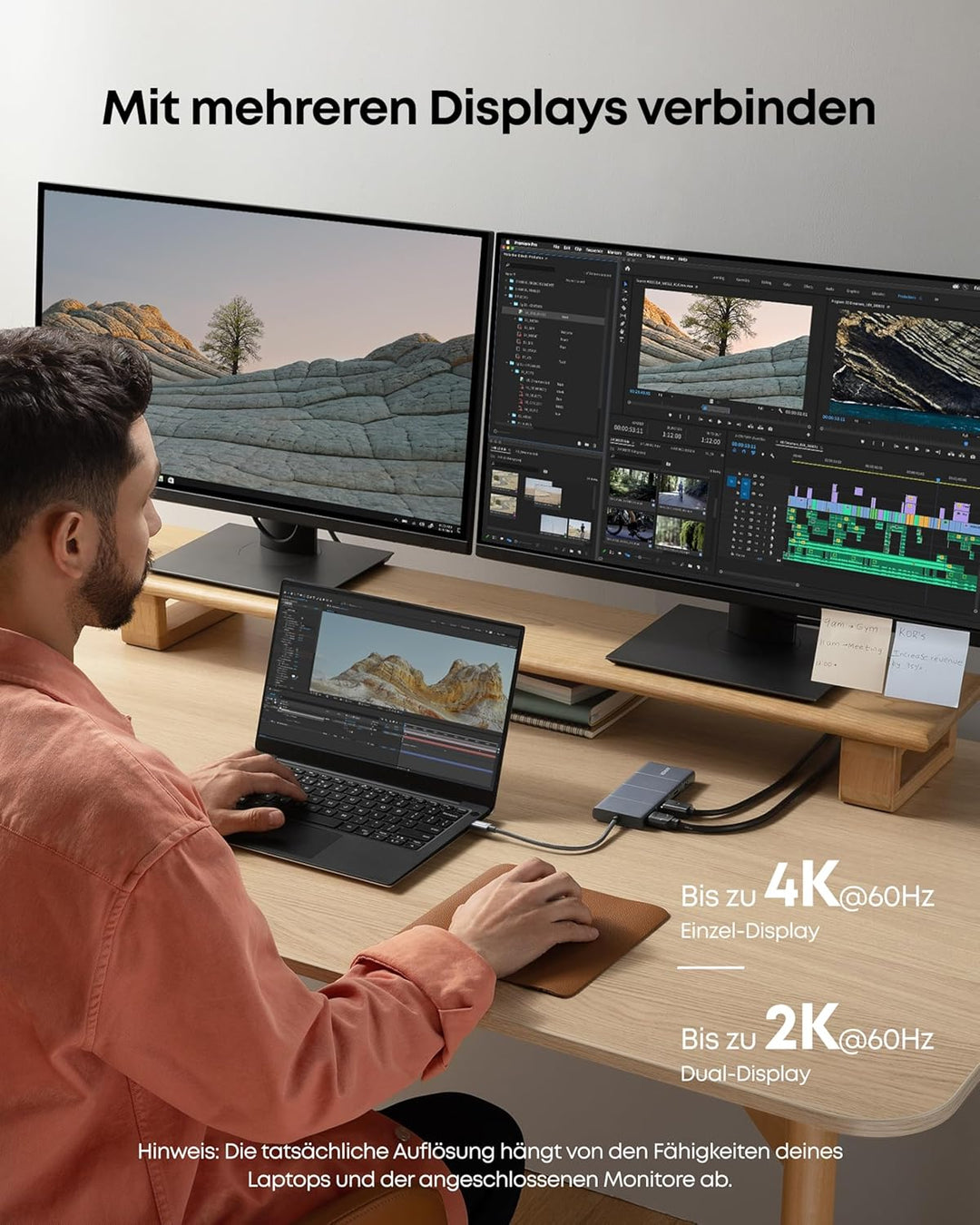 Anker 565 11-in-1 USB-C Hub, Docking-Station mit 10 Gbps USB-C & USB-A Datenports, 4K HDMI, DisplayP