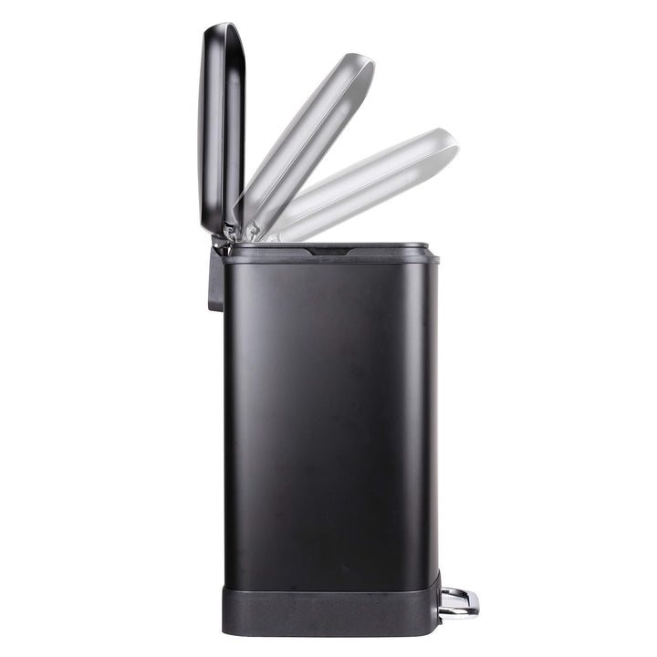 Dirt Devil Tretmülleimer 2 x 12L – Mülleimer 2 Fächer – Mülltrennsystem - Abfalleimer mit Soft Close