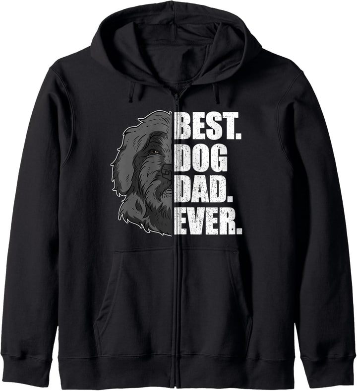 Best Dog Dad Ever Lustiges Portugiesischer Wasserhund Hunde Kapuzenjacke