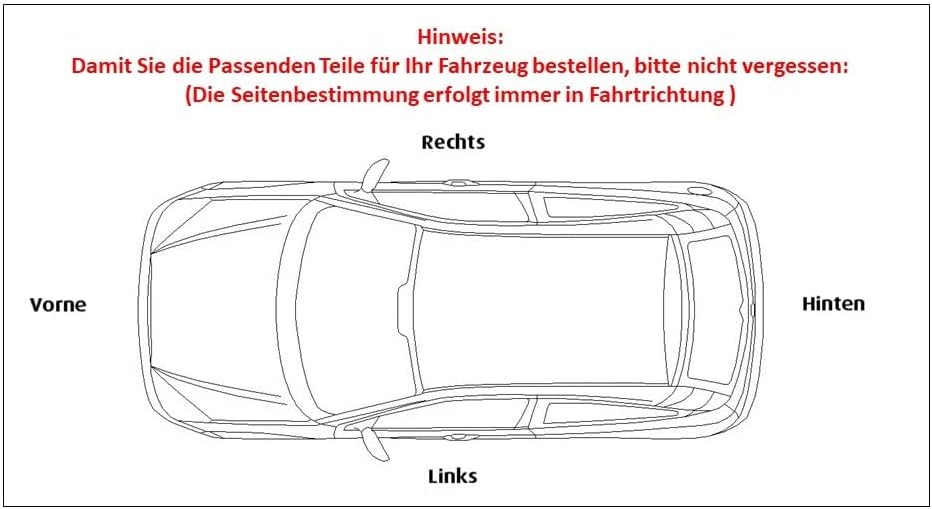 HZ-DESIGN Bremslicht 3. Bremsleuchte für Heckklappe in Rot LED kompatibel mit Mini One Coope R56 Cou