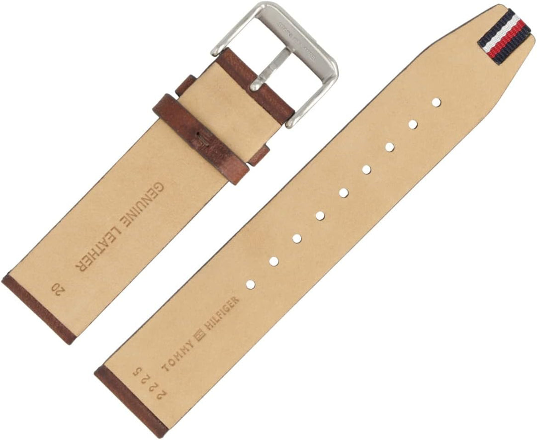 Tommy Hilfiger Uhrenarmband 20mm Leder Braun - 679302225