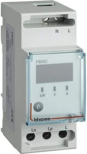 Bticino F80GC Serie BTDIN Steuerungsmodoul für vorrangige Lasten, Grau