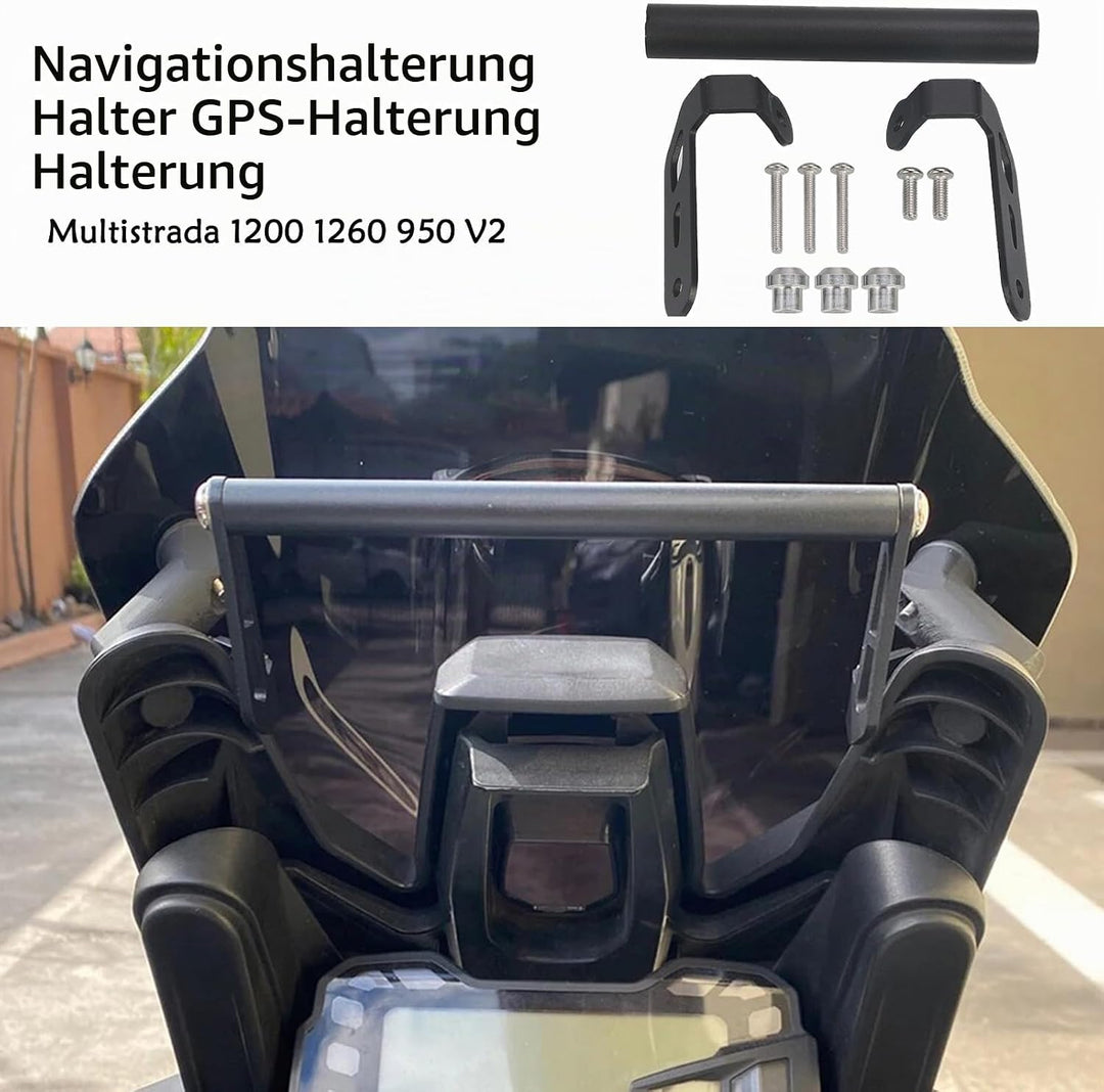 Navi Halterung für Motorrad Multistrada 1200/1260/950/V2 Frontlenker/Mittelhalter