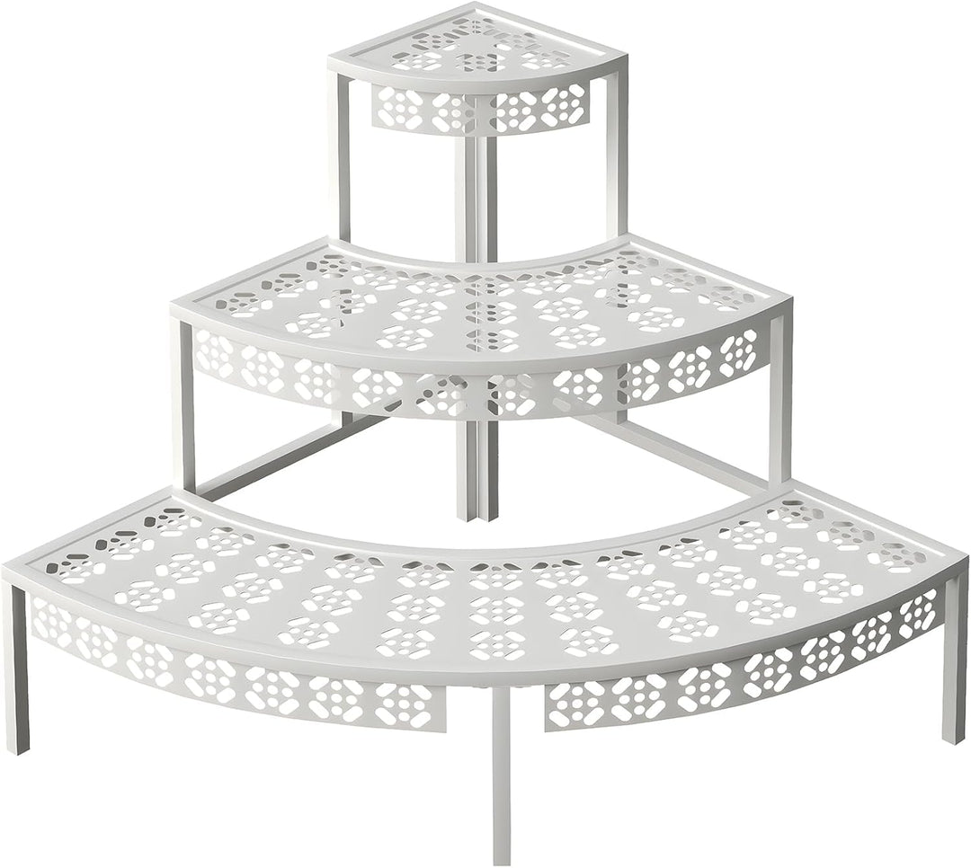 3 Stufen Metall Blumentreppe, Pflanzentreppe Blumenbank, Pflanzenregal Blumenregal, Pflanzenständer