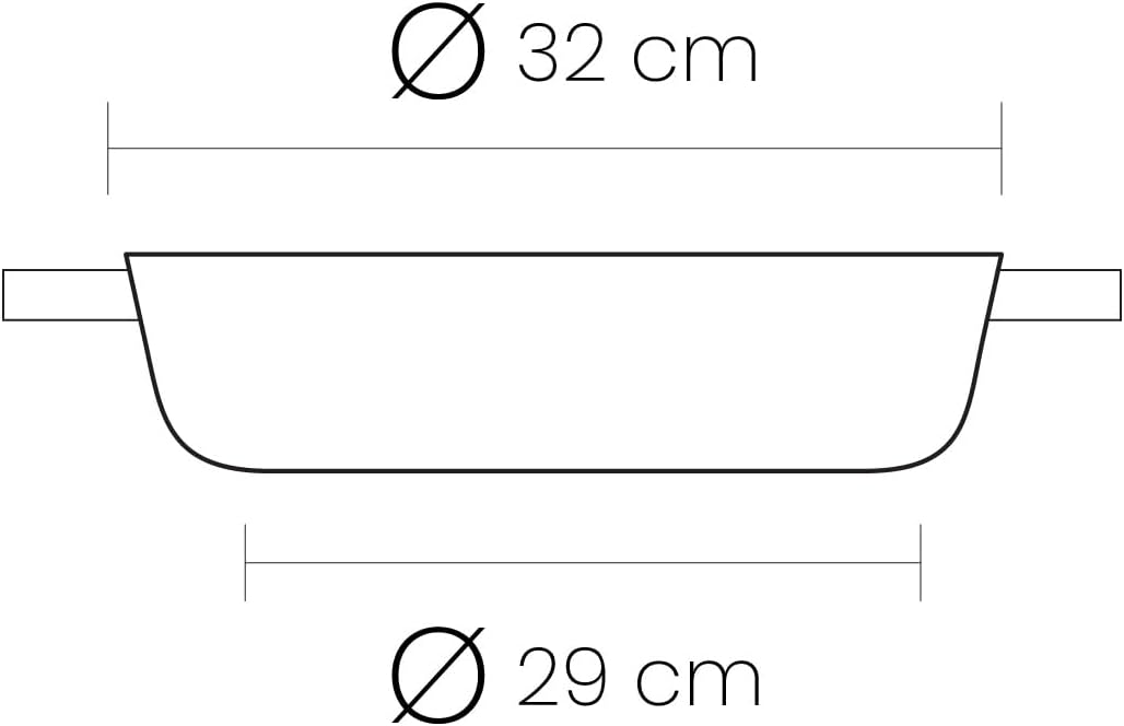 IBILI - Schmortopf Evolution aus geschmiedetem Aluminium, Deckel aus Glas und Griffe aus Silikon, 32