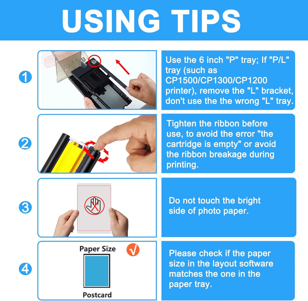 LCL KP-108IN 3115b001(AA) Kompatibel für Canon Selphy CP1500 CP1300 CP1000 CP1200 CP910 Tinte Fotopa