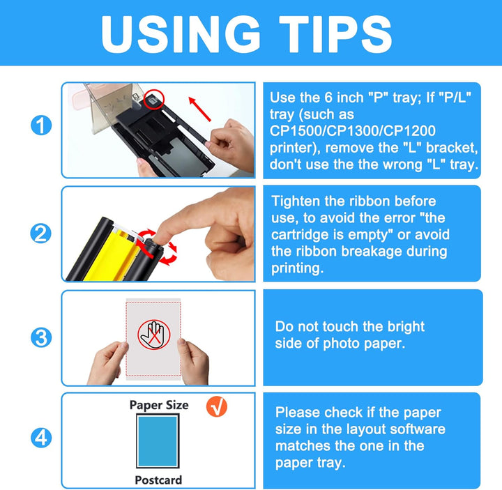 LCL KP-108IN 3115b001(AA) Kompatibel für Canon Selphy CP1500 CP1300 CP1000 CP1200 CP910 Tinte Fotopa