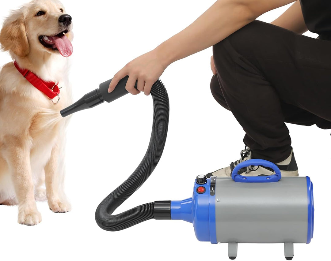 Blower Hund Hundefön,2200W 4 Düsen Stufenlos Einstellbar