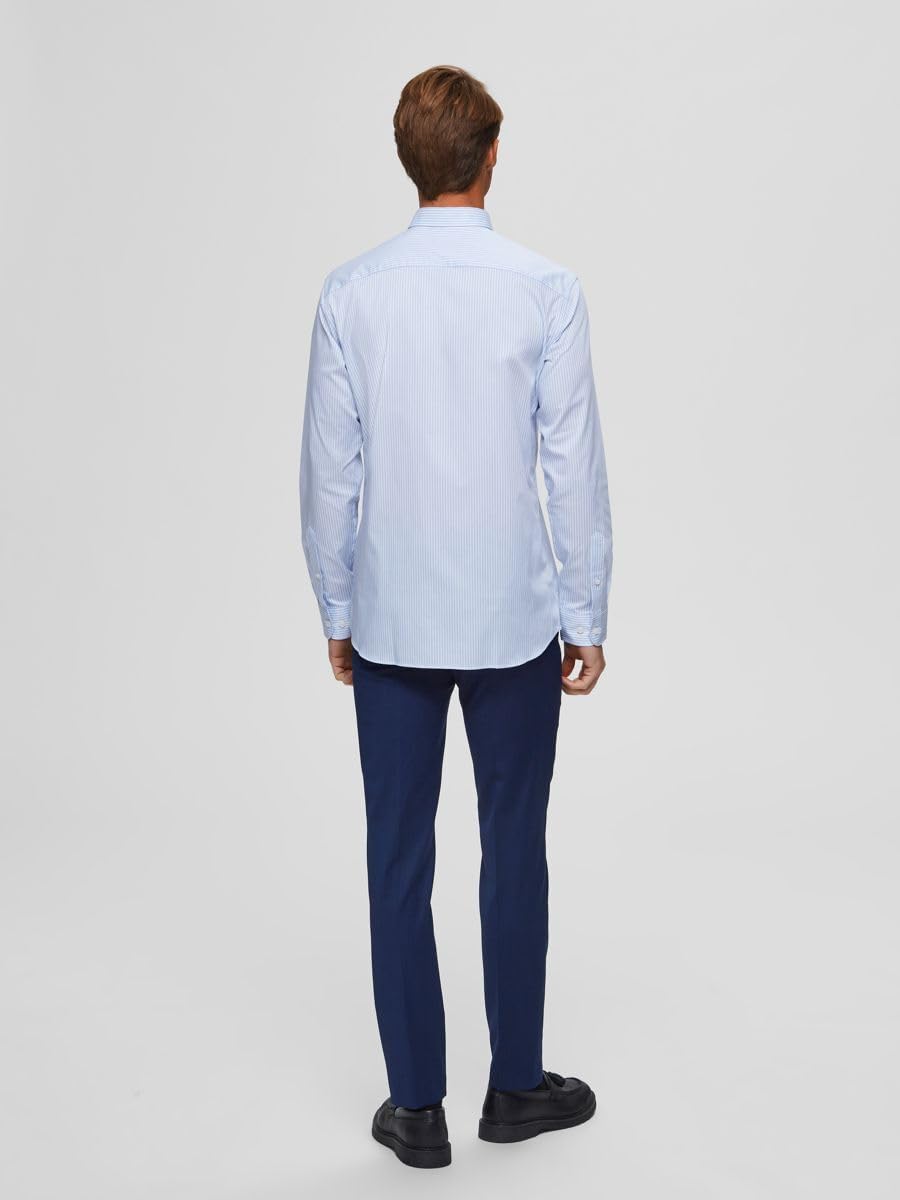 SELECTED HOMME Herren Anzughose Slim Fit 42 Blau (Blue Depths Blue Depths), 42 Blau (Blue Depths Blu