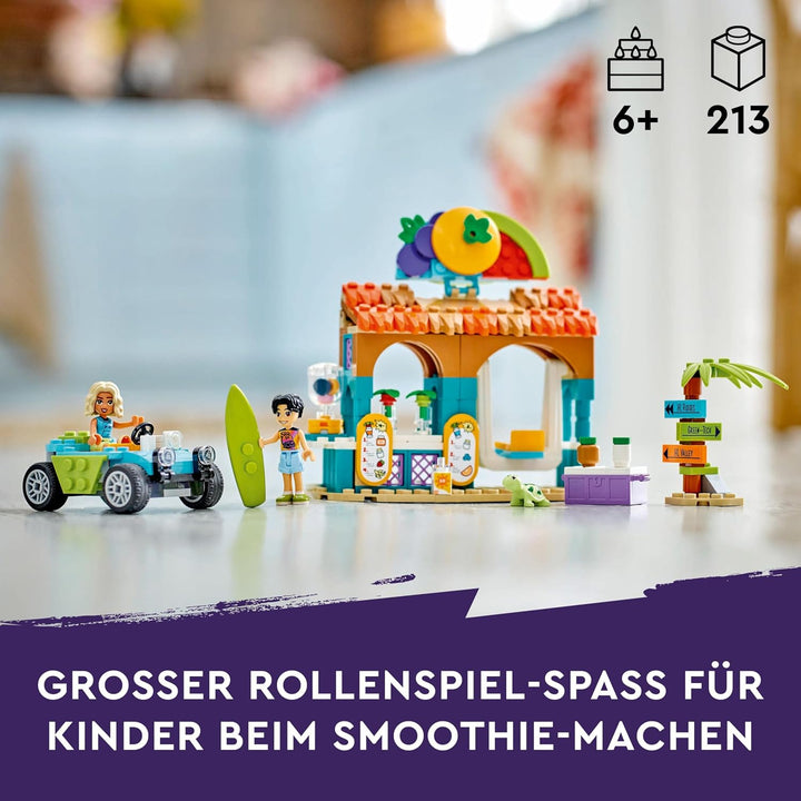 LEGO Friends Beach Smoothie Stand, Kids’ Pretend Play Food Set, Gift Idea for Girls and Boys Aged 6