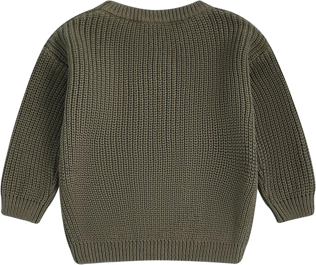 L&ieserram Baby Jungen Mädchen Weihnachten Gestrickt Pullover Jumper Weihnachtspullover Neugeborenen