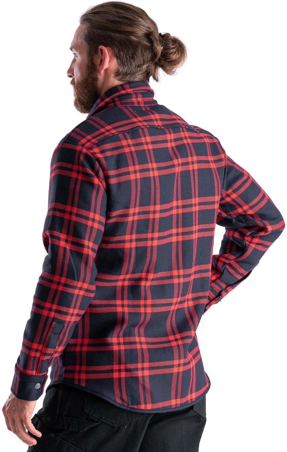 orgnatur® - Hemdjacke Milan - Kariertes Arbeitshemd  aus Bio-Baumwolle - Hemd im Holzfäller-Look - r
