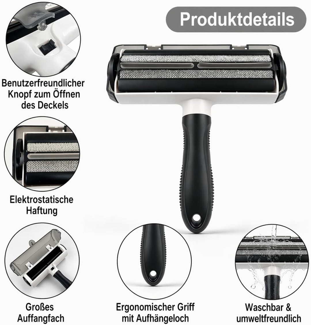 Tierhaarentferner, Hundehaarentferner, Katzenhaarentferner, Fussenroller, Wiederverwendbarer, Elektr