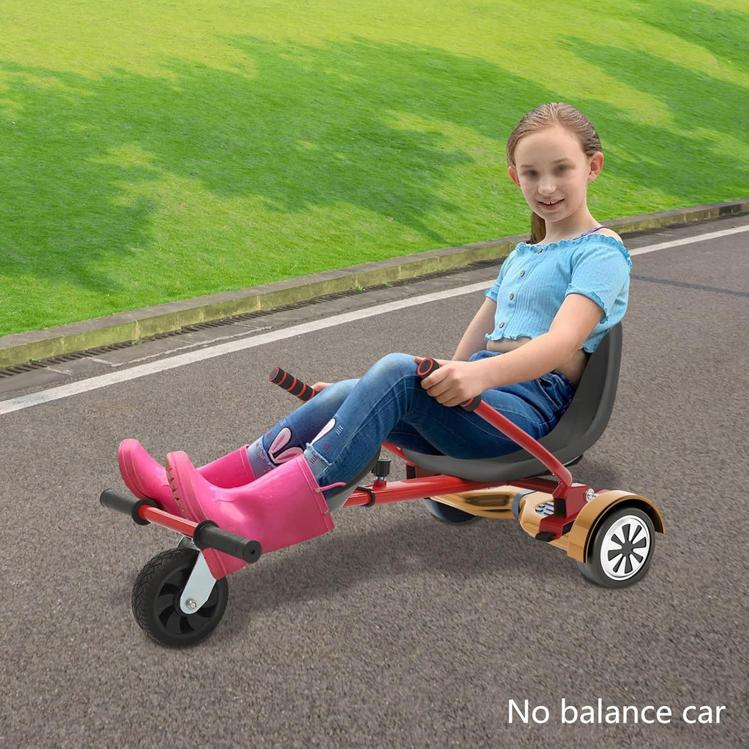 Hoverboard Sitz Verstellbarer für Self-Balance Scooter mit Frontreifen für 6.5"-10" Hoverboards, Uni
