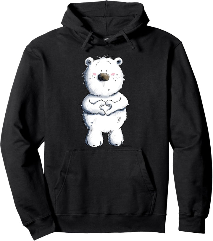 Bär Mit Herz I Knuddel Teddy Bärchen I Love Comic Fun Pullover Hoodie