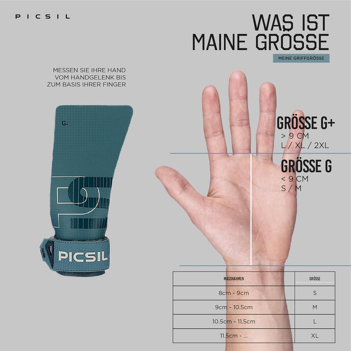PICSIL Falcon Hand Grips – Profi‑Griffpolster aus Carbonfaser, Chalk‑kompatibel, Handschutz & Griffh