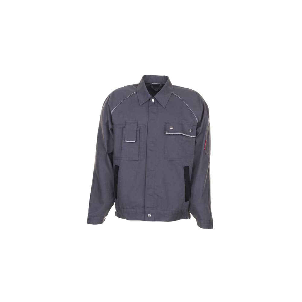 Planam Grösse 46 Herren Canvas 320 Bundjacke grau schwarz Modell 2113
