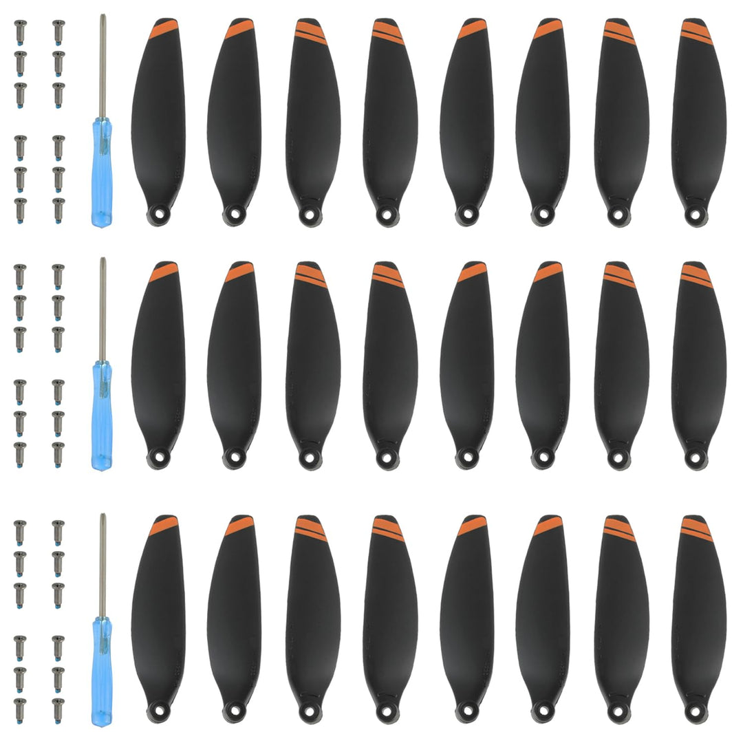 24Pcs Propeller für DJI Mini 4K, Mini 2 SE/ 2/ SE, Drohnen Ersatzpropeller Luftschrauben Set mit Sch