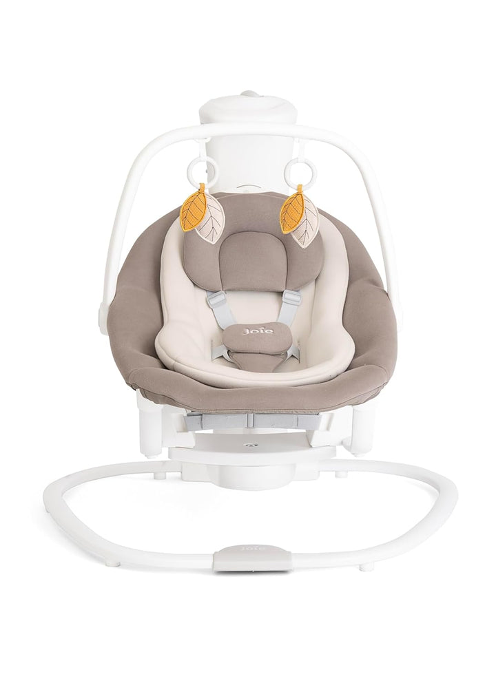Joie whimsy™ Babywippe – Mit Aufziehmechanismus & abnehmbarer Wippe, Multi-Motion-Schaukelfunktion,
