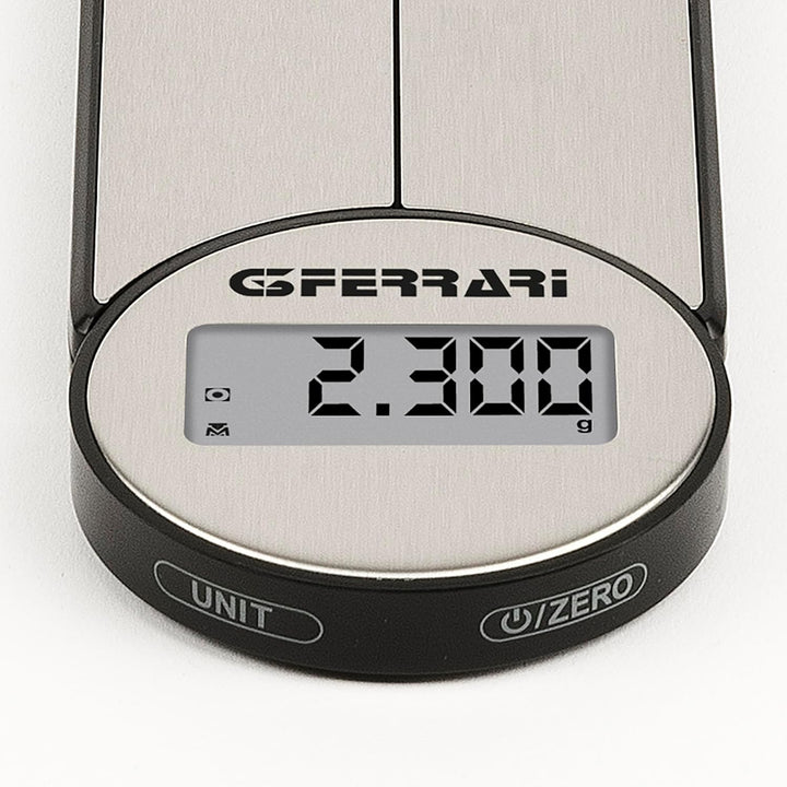 G3 Ferrari G20171 Vittoria Digitale Küchenwaage, Präzise Messung, INOX-Schale, Tara-Funktion, Faltba