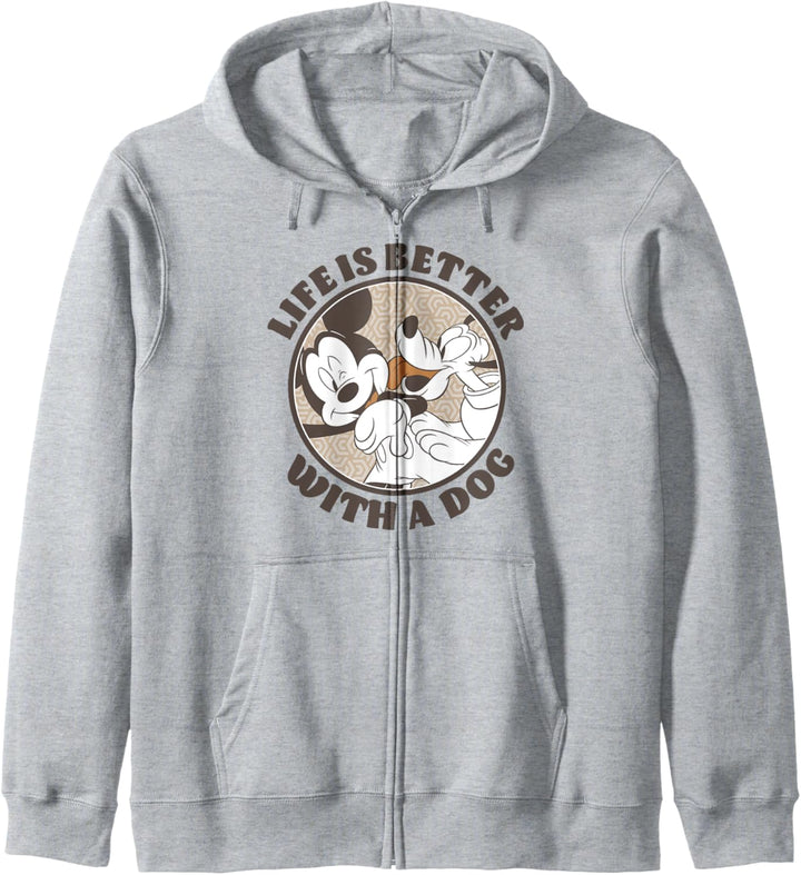 Disney Mickey And Friends Life Is Better With A Dog Kapuzenjacke